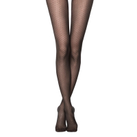 Perla damesfantasie panty met ruitjes en stippen